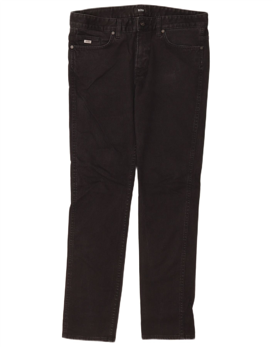 Hugo Boss Herren Slim Jeans W34 L32 Schwarze Baumwolle