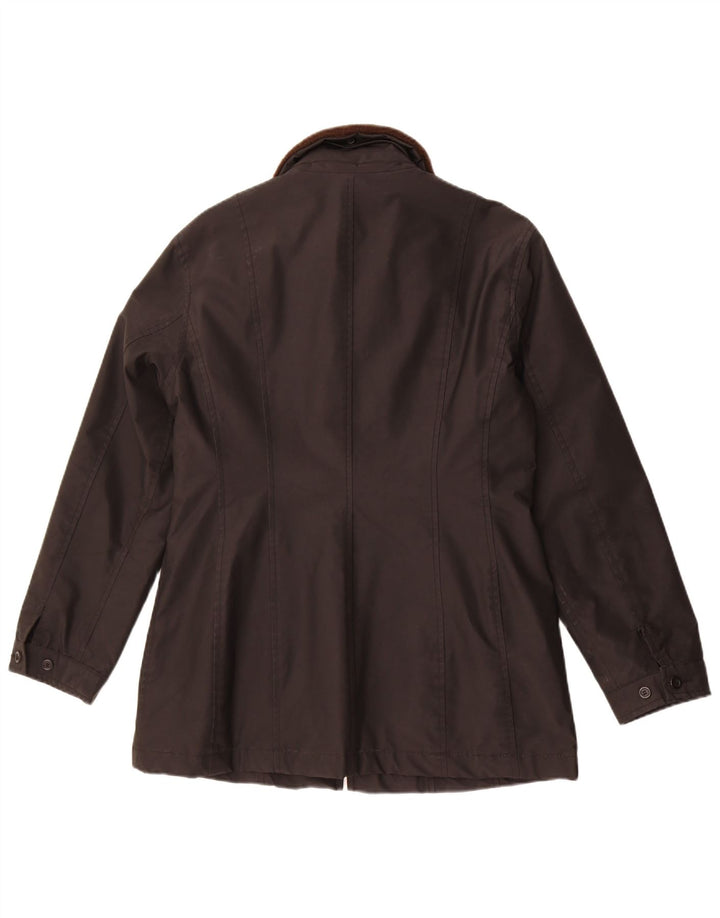 Esprit Damenmantel UK 14 Mittelschwarzes Polyvinyl