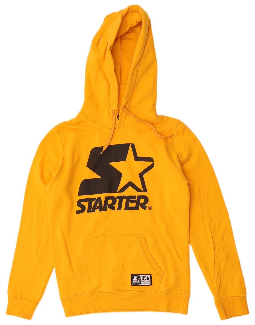 Starter Herren-Kapuzenpullover mit Grafik, Größe S, Gelb