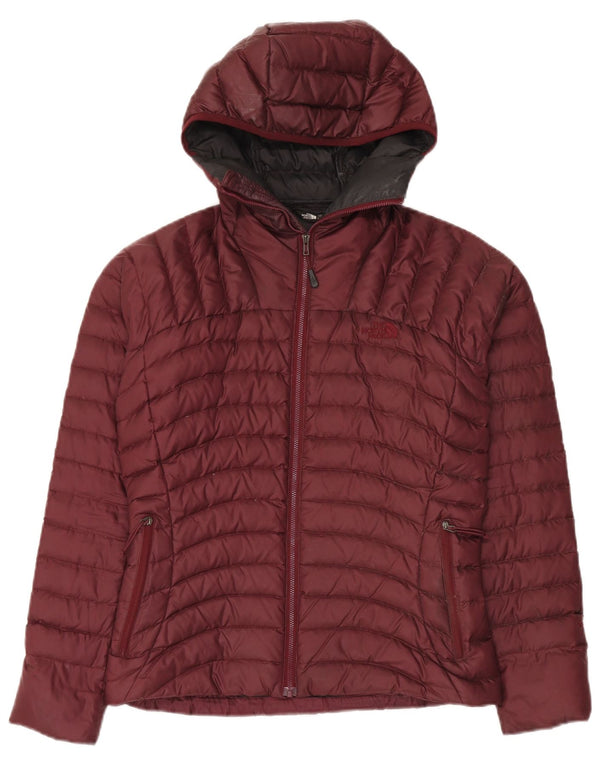 The North Face Damen-Kapuzenjacke, gepolstert, UK 10, Größe S, Burgunderrot, Nylon