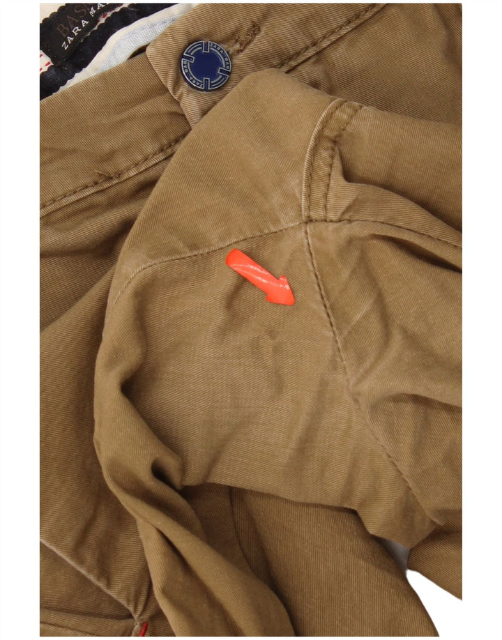 Zara Slim Chino-Hose für Herren, EU 40, M, W31, L33, Braun