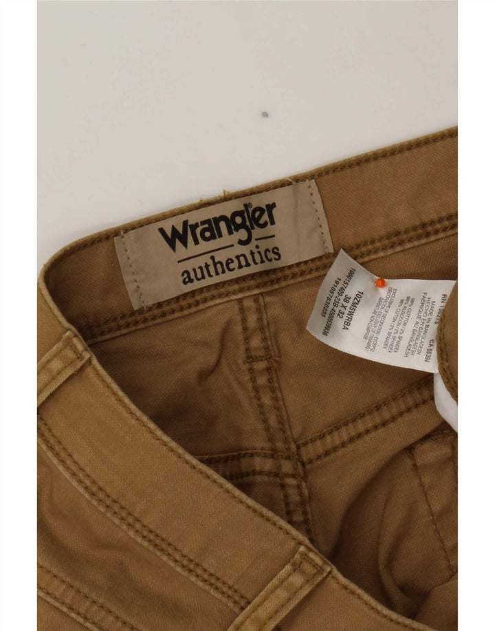 Wrangler Herren gerade Cargohose W38 L32 Beige Baumwolle
