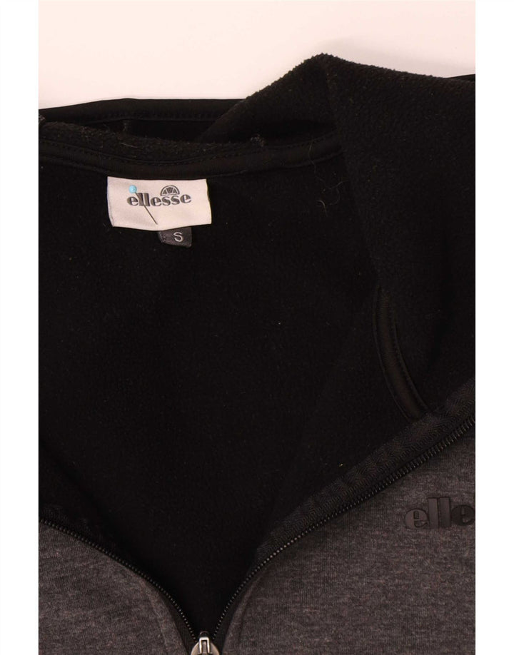 Ellesse Herren-Kapuzenpullover mit Reißverschluss, klein, grau, Polyester