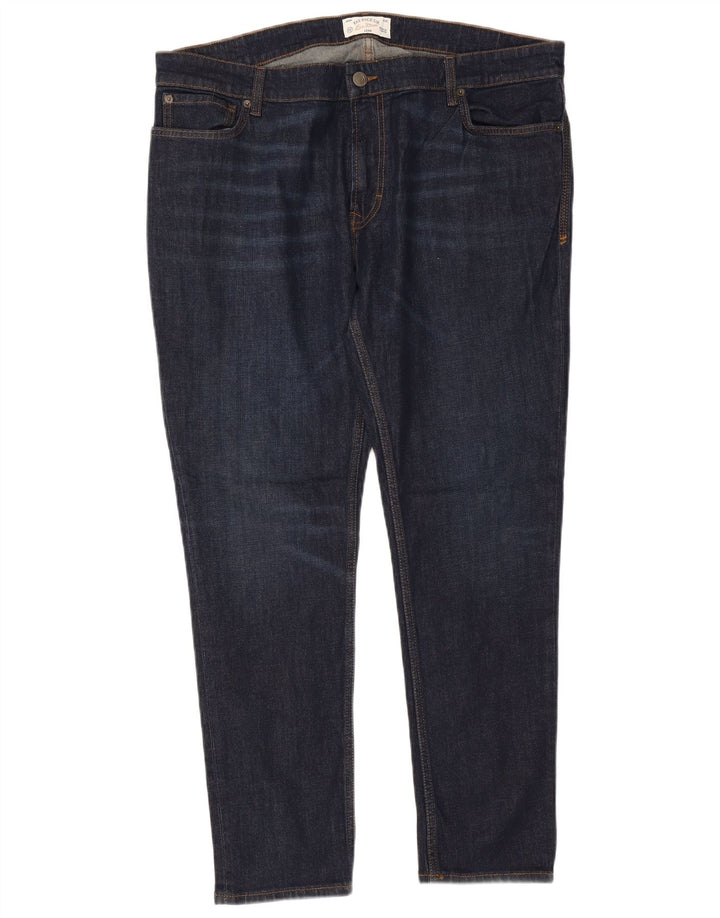 Fat Face Herren Slim Jeans W42 L29 Marineblau Baumwolle