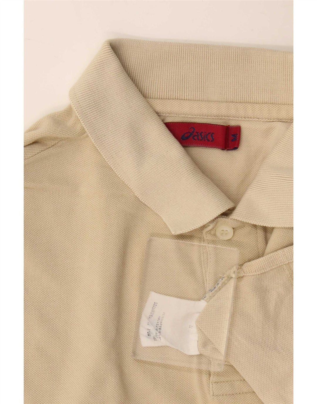 Asics Herren Poloshirt Mittelbeige Baumwolle
