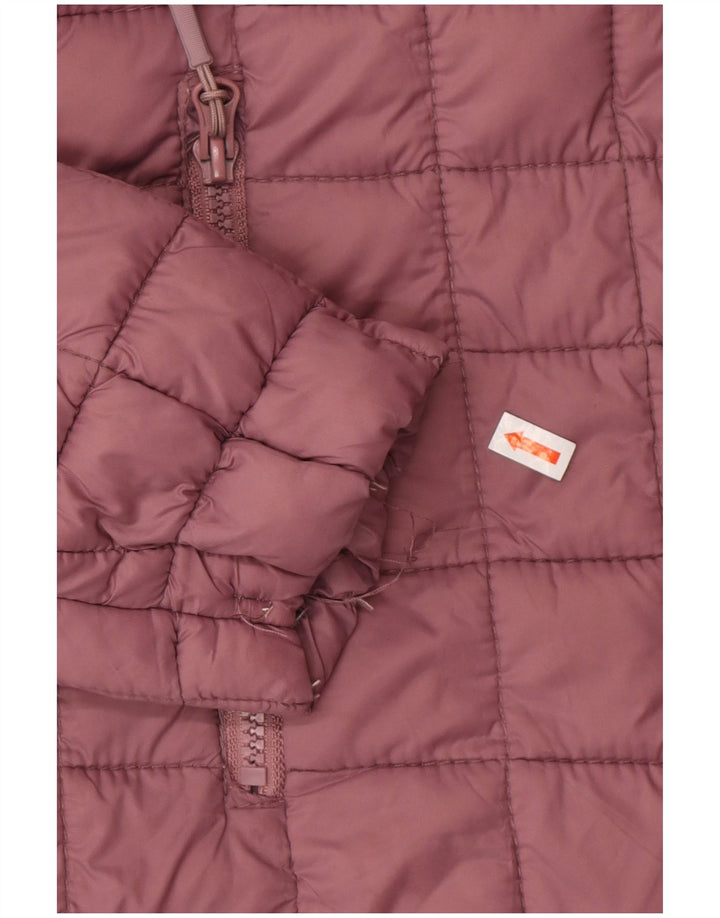 Reebok Damen Wattierte Jacke UK 14 Medium Maroon Polyester