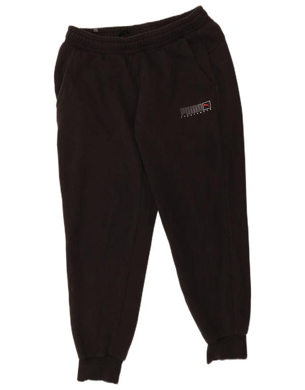 Puma Damen Trainingshose Jogger UK 14 Large Schwarz Baumwolle Sport
