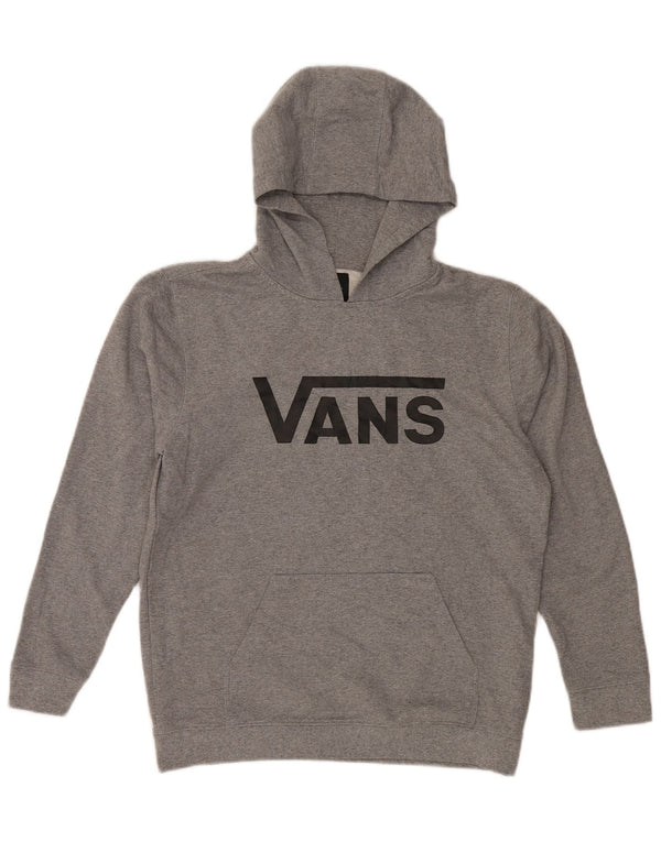 VANS Damen Graphic Hoodie Pullover UK 18 XL Graue Baumwolle