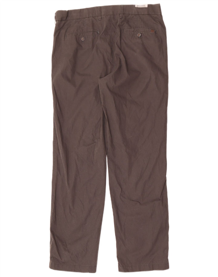 Marks & Spencer Herren-Chinohose mit normaler Passform, W34 L31, graue Baumwolle