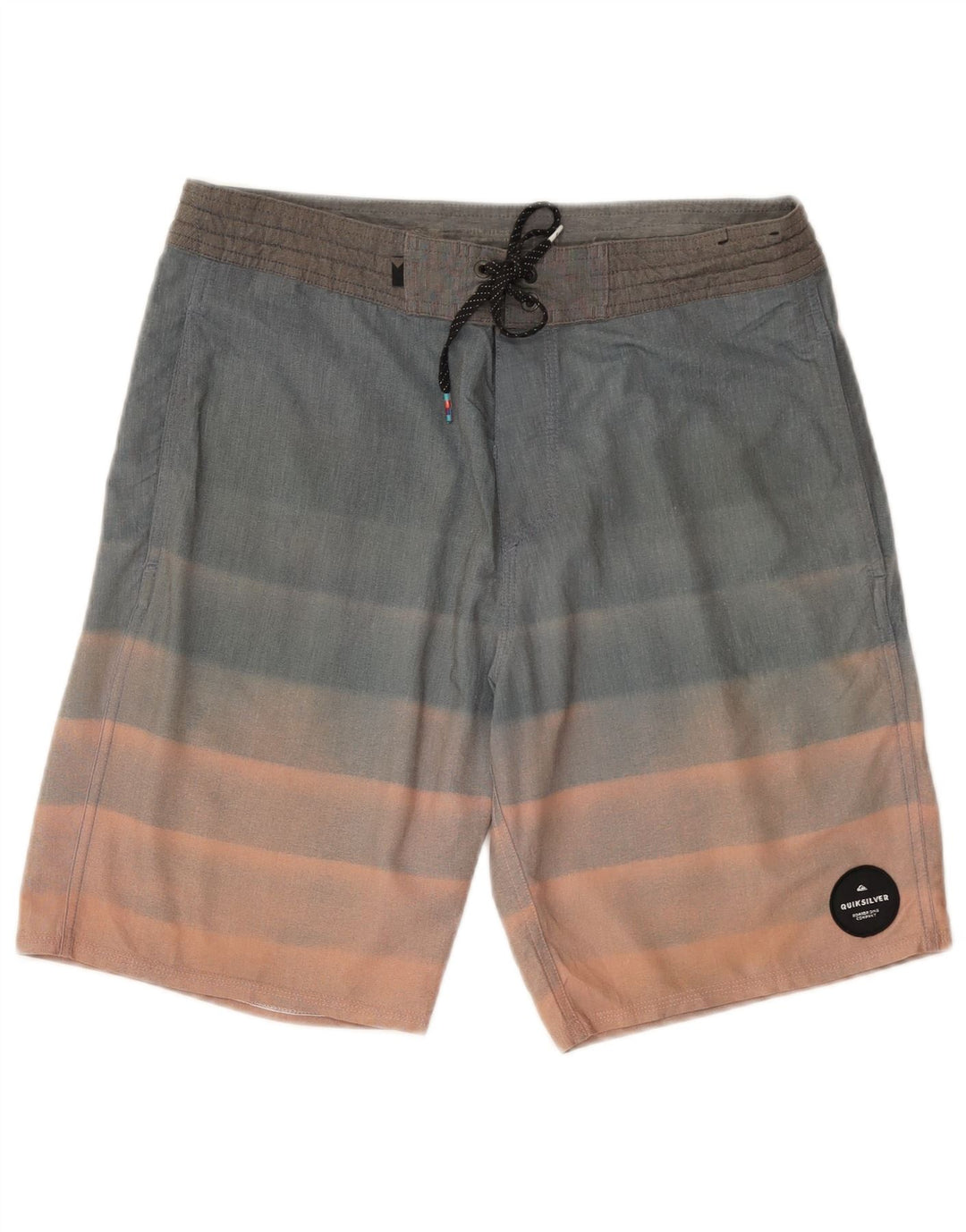 Quiksilver Herren-Badeshorts aus mittelblauem Colourblock-Polyester