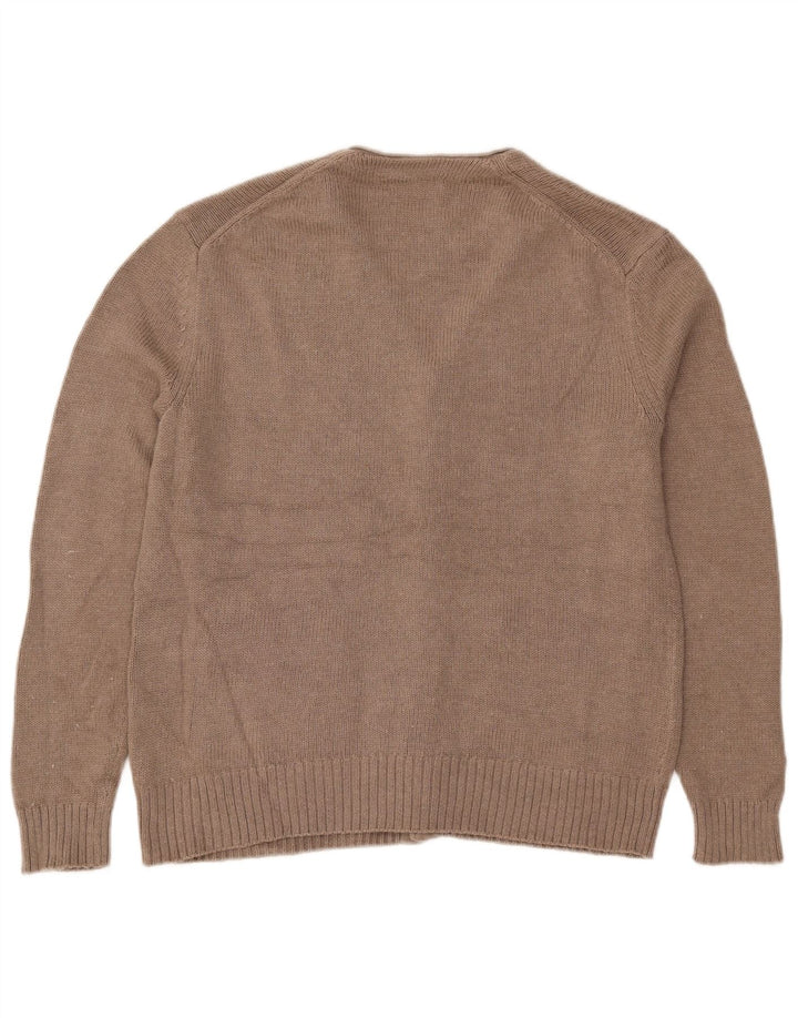 Zara Herren-Cardigan-Pullover aus mittelbeiger Baumwolle