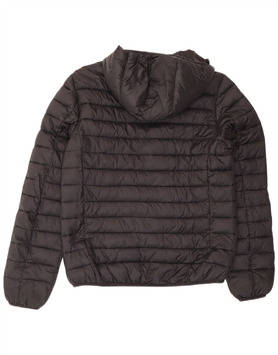 Kappa Herren-Jacke mit Kapuze, gepolstert, UK 42, XL, schwarzes Nylon