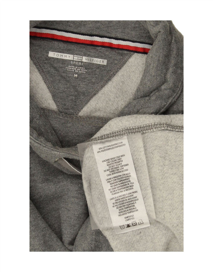 TOMMY HILFIGER Womens Sweatshirt Jumper UK 14 Medium Grey Cotton Vintage Tommy Hilfiger and Second-Hand Tommy Hilfiger from Messina Hembry 