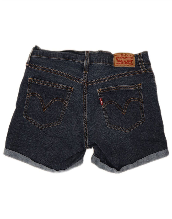 LEVI'S Damen Jeansshorts W27 Small Marineblaue Baumwolle
