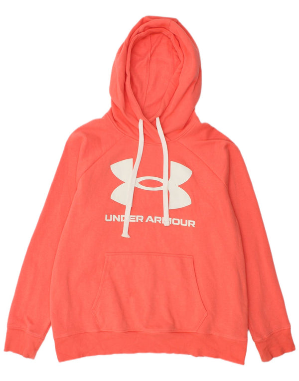 Under Armour Herren-Kapuzenpullover mit Grafik, groß, Baumwolle, Orange