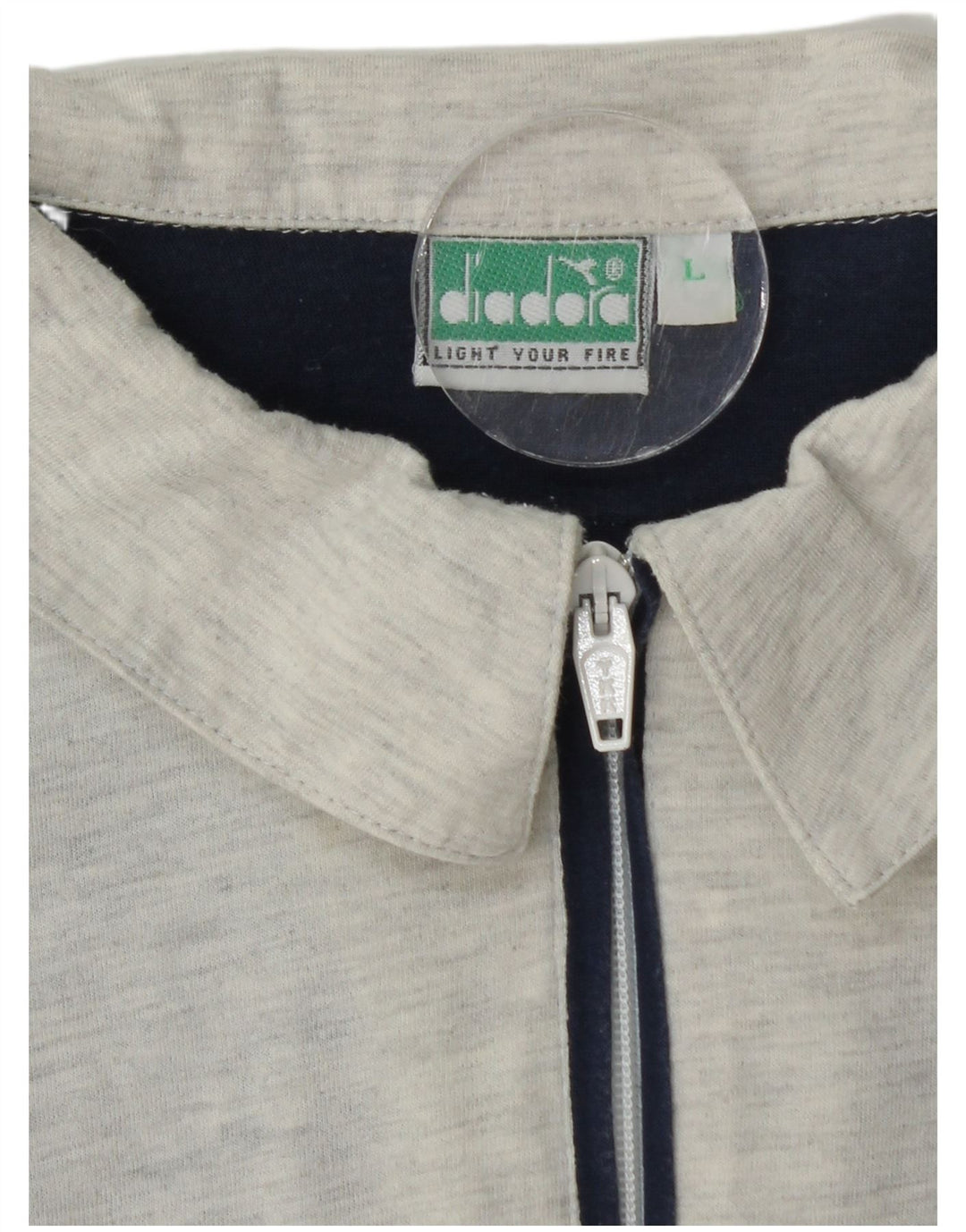 DIADORA Herren-Poloshirt mit Grafik, groß, marineblau, Colourblock-Baumwolle