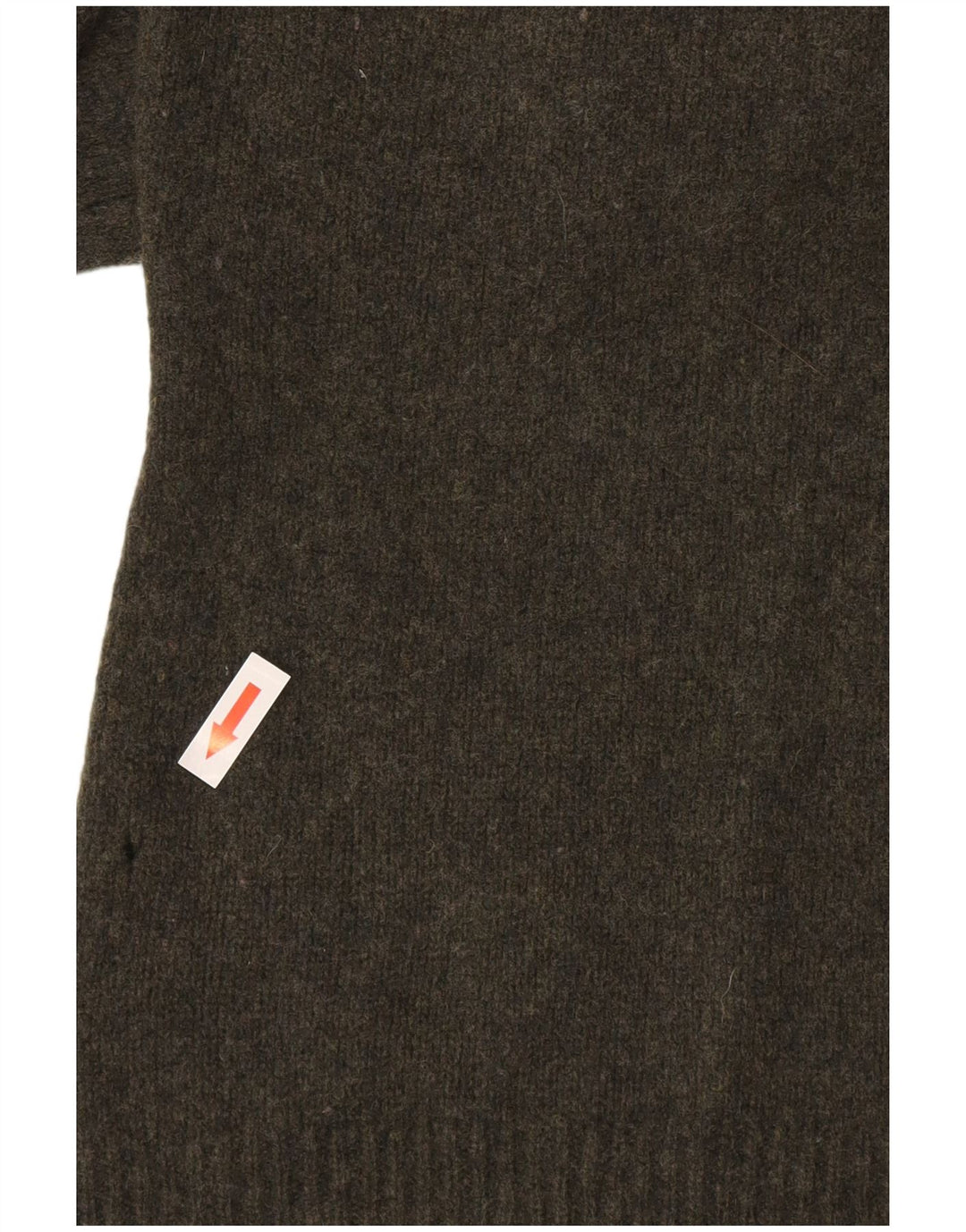 Massimo Dutti Damen-Pullover mit Rollkragen, Gr. 14, große grüne Wolle