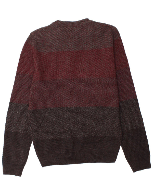 Marks & Spencer Mens Crew Neck Jumper Sweater Small Multicoloured Striped
