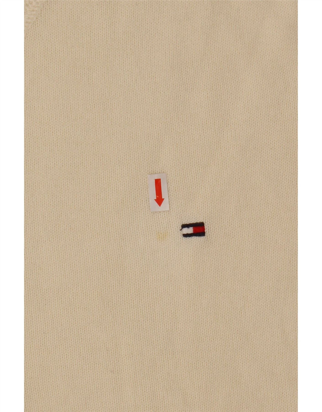 Tommy Hilfiger Herren-Pullover mit Rundhalsausschnitt, mittelbeige Baumwolle