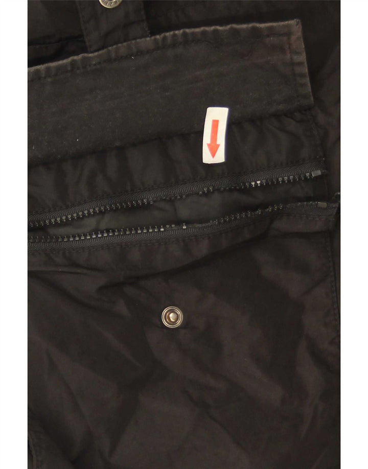 Marella Damen Wattierte Jacke UK 12 Medium Schwarz Polyamid