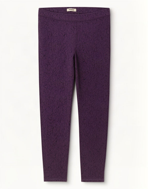 Marks & Spencer Damen Jegging-Jeans UK 14 Medium W32 L28 Lila Blumenmuster