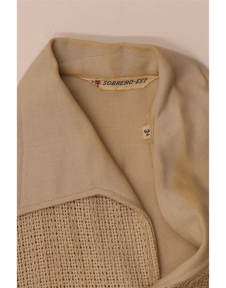Vintage Herrenhemd Mittelbeige