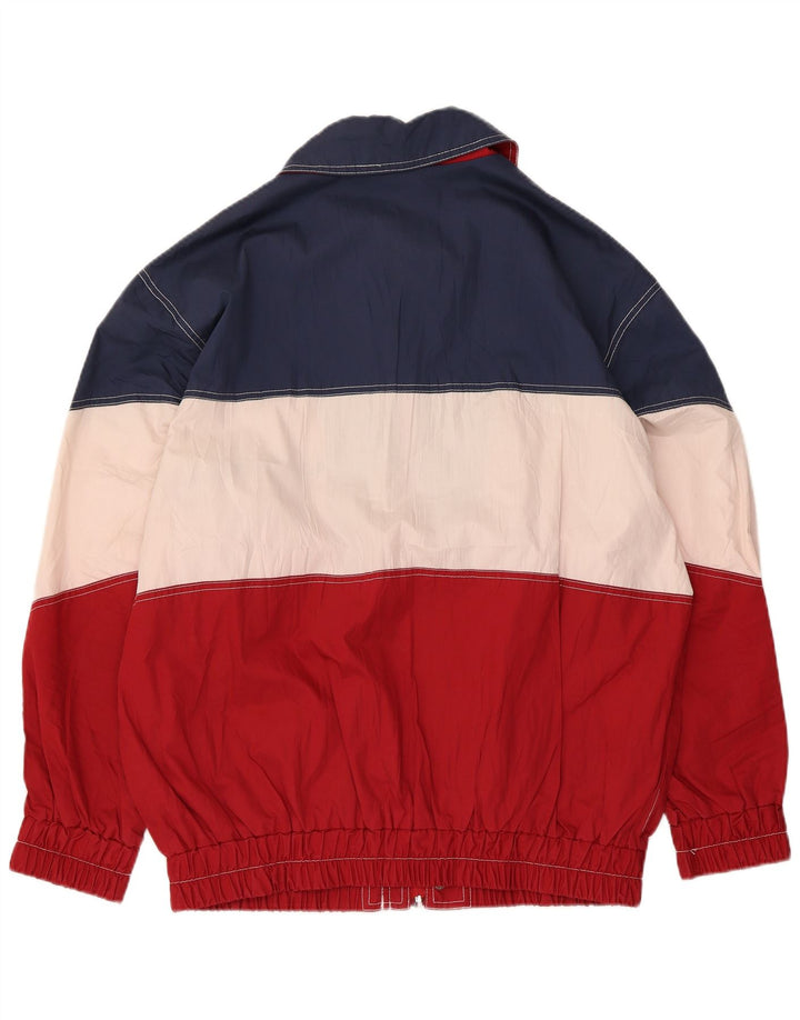 Vintage Herren Bomberjacke IT 50 Medium Mehrfarbiger Farbblock