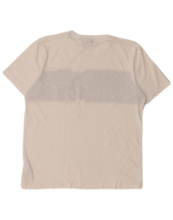 Adidas Herren T-Shirt Top Small Weiß Colourblock Baumwolle