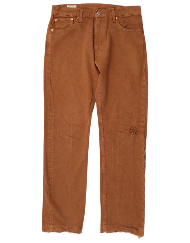 Levi's Herren 551 Straight Jeans W30 L32 Braune Baumwolle