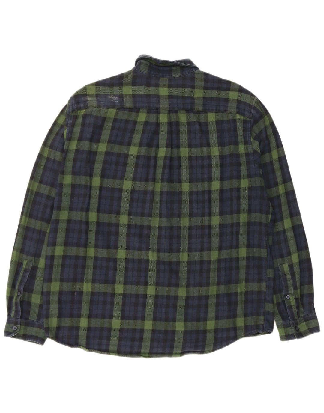 Jack Wills Herren-Flanellhemd mit klassischer Passform, groß, marineblau, kariert, Baumwolle
