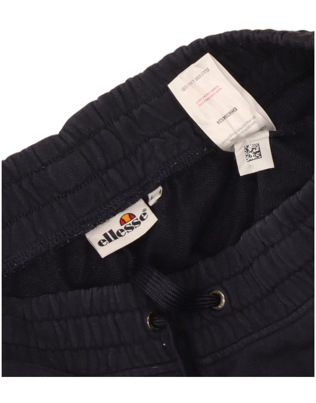 Ellesse Herren-Sportshorts mit Grafik, groß, marineblaue Baumwolle