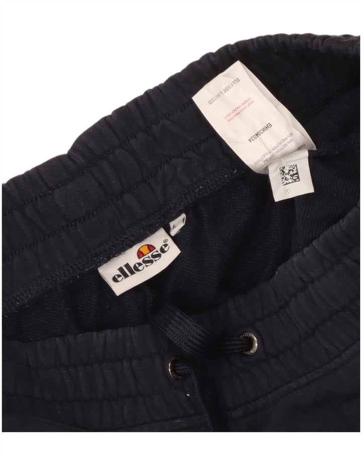 Ellesse Herren-Sportshorts mit Grafik, groß, marineblaue Baumwolle