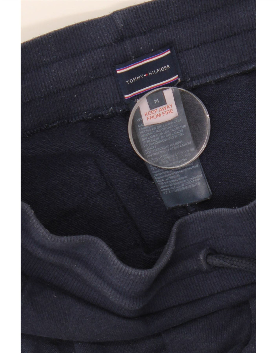 TOMMY HILFIGER Herren-Trainingsanzug mit Grafik, Jogginghose, Mittelblau