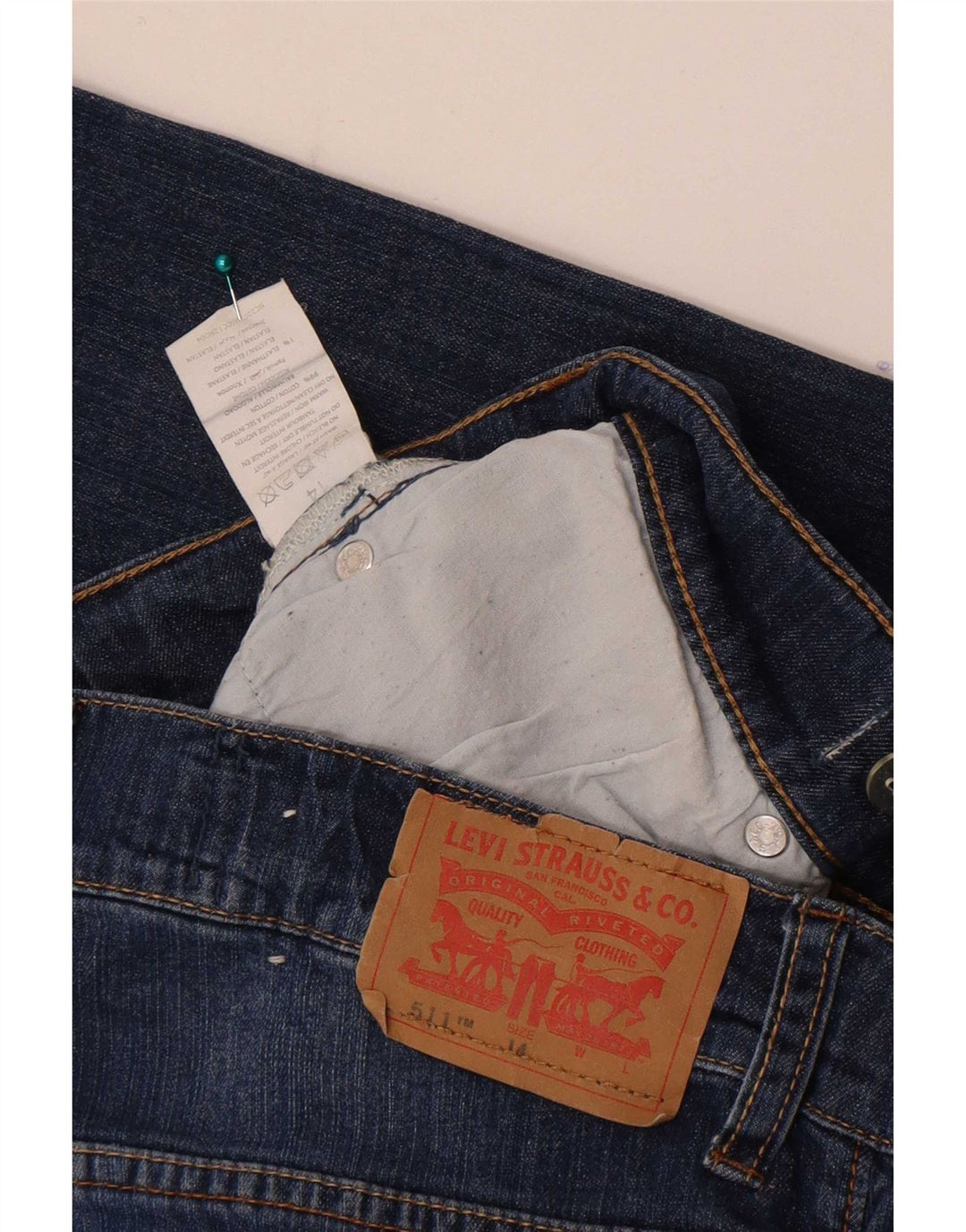 Levi's Jungen 511 Slim Jeans 13–14 Jahre W28 L30 Blaue Baumwolle