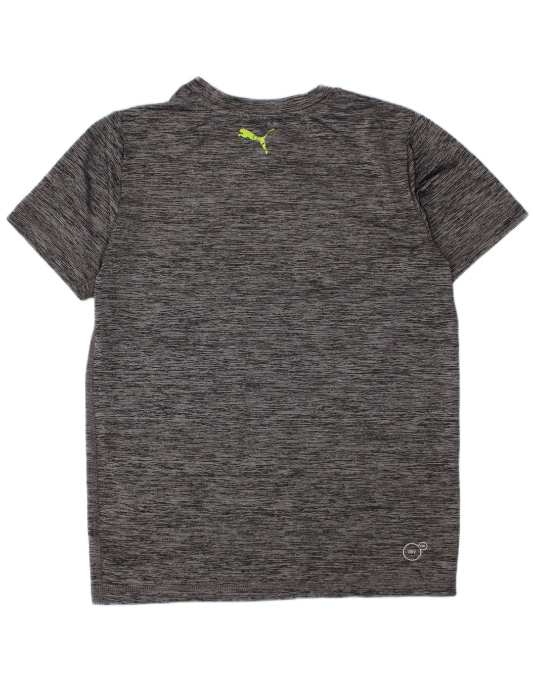 Puma Grafik-T-Shirt für Jungen, 7–8 Jahre, Größe S, grau geflecktes Polyester