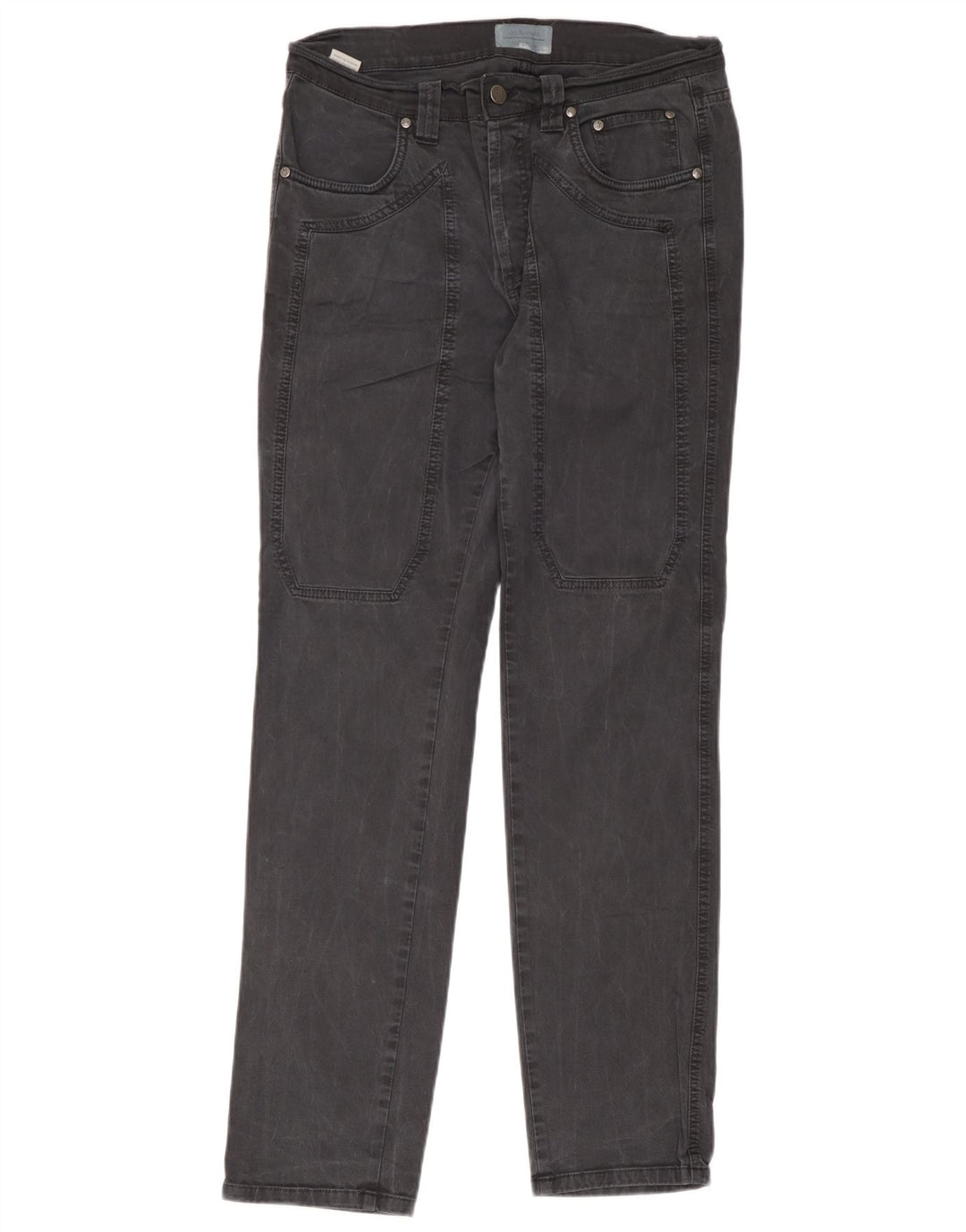 Jeckerson Herren Straight Jeans W34 L33 Graue Baumwolle