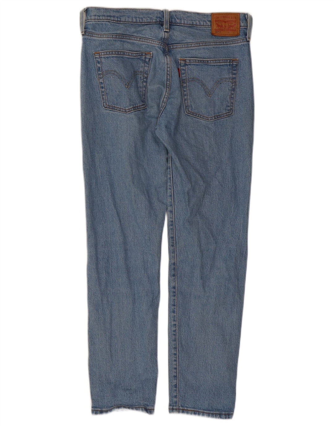 Levi's Damen 501 Straight Jeans W26 L28 Blaue Baumwolle