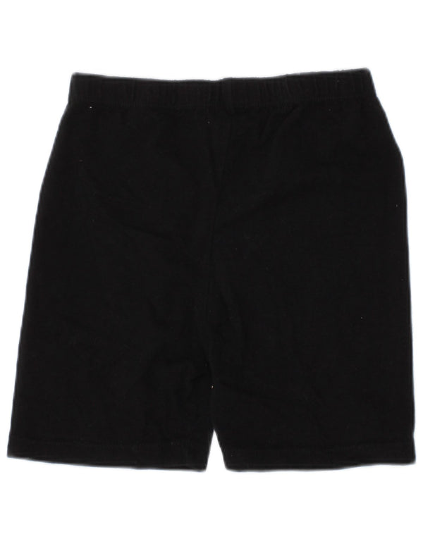 DKNY Mädchen-Sportshorts mit Grafik, 4–5 Jahre, schwarze Baumwolle