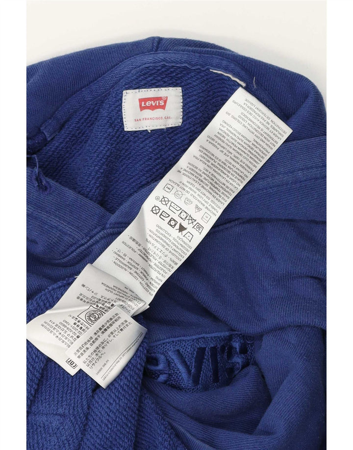 Levi's Herren-Pullover mit grafischem Kapuzenpullover, Größe S, blau, Baumwolle