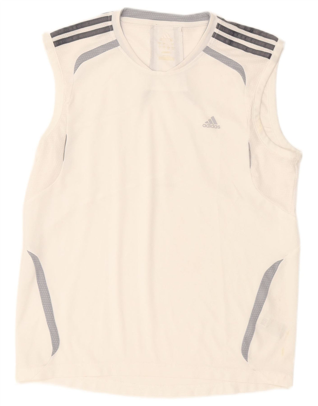 Adidas Herren Climalite Weste Top Large Weiß Colourblock Polyester