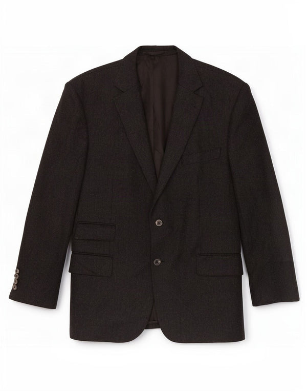 Lanificio Di Pray Herren-Blazer mit 2 Knöpfen, UK 42, XL, graues Fischgrätenmuster