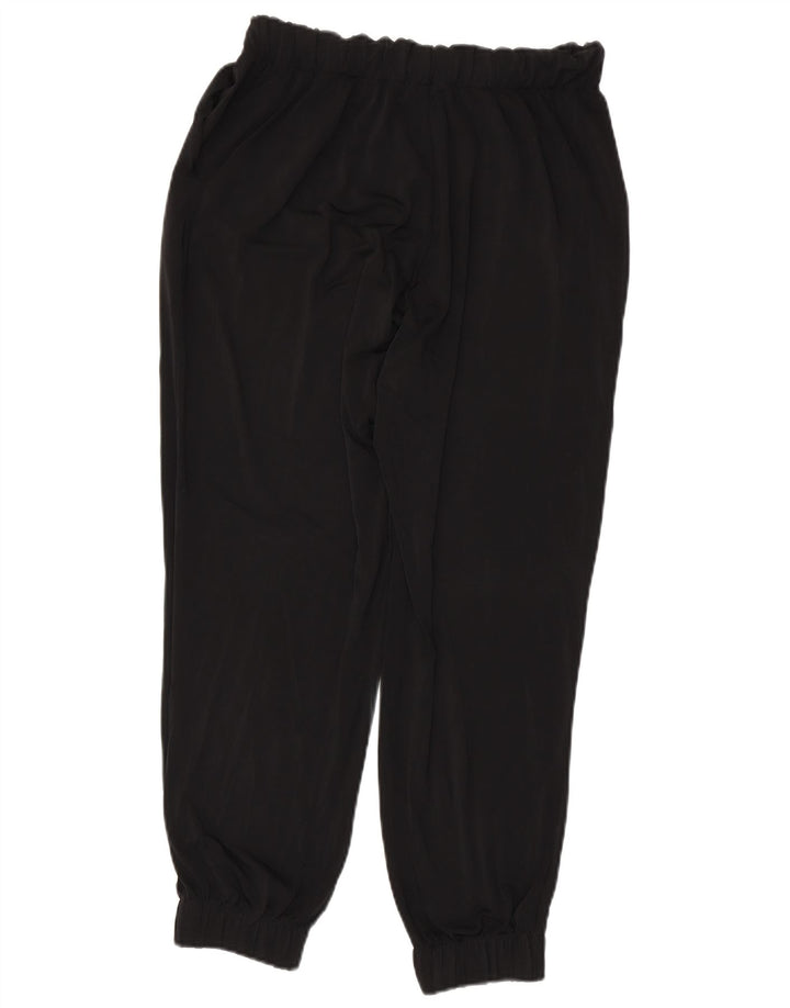 ZARA Damen Trainingshose Jogger UK 12 Medium Schwarz