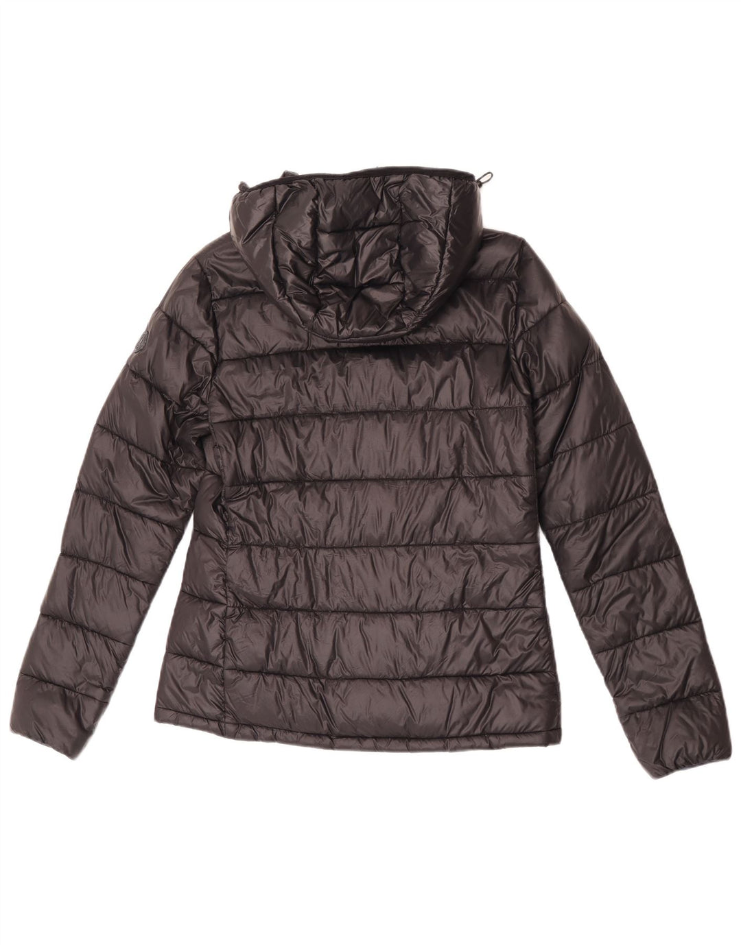 Best Company Wattierte Damenjacke mit Kapuze, UK 12, Mittelschwarzes Nylon