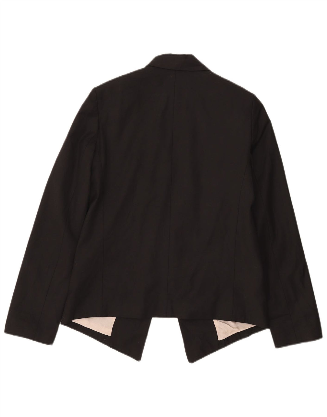 Topshop Womens Open Blazer Jacke UK 8 Small Schwarz Polyester
