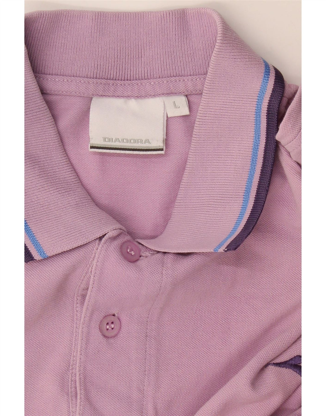 DIADORA Mens Polo Shirt Large Pink Cotton Vintage Diadora and Second-Hand Diadora from Messina Hembry 
