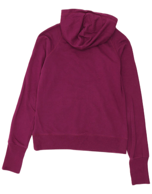 Nike Damen Graphic Hoodie Pullover UK 18 XL Lila Baumwolle