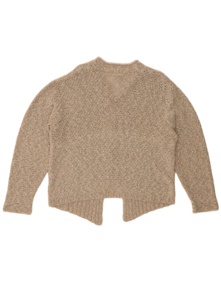 Tivoli Damen-Strickjacke in Übergröße, UK 14, Mittelbeige, Leinen