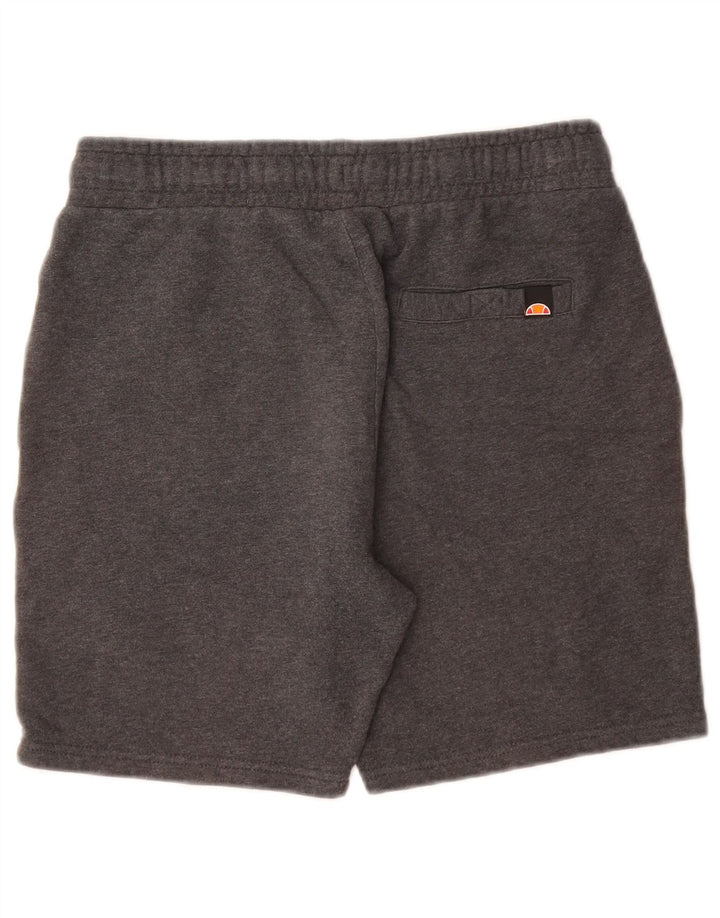 ELLESSE Herren-Sportshorts mit Grafik, Größe S, graue Baumwolle