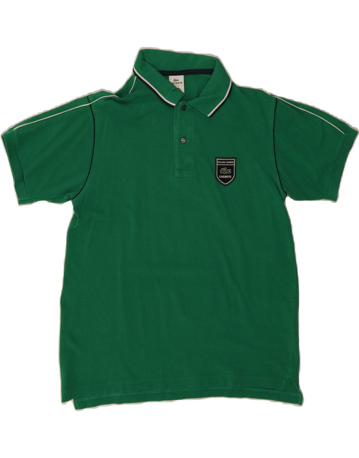 LACOSTE Mens Polo Shirt Size 4 Medium Green Cotton Vintage Lacoste and Second-Hand Lacoste from Messina Hembry 