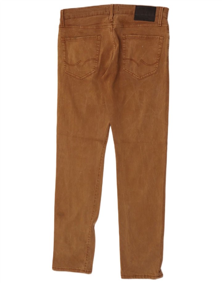 Jack & Jones Herren GLENN Slim Jeans W31 L32 Braune Baumwolle